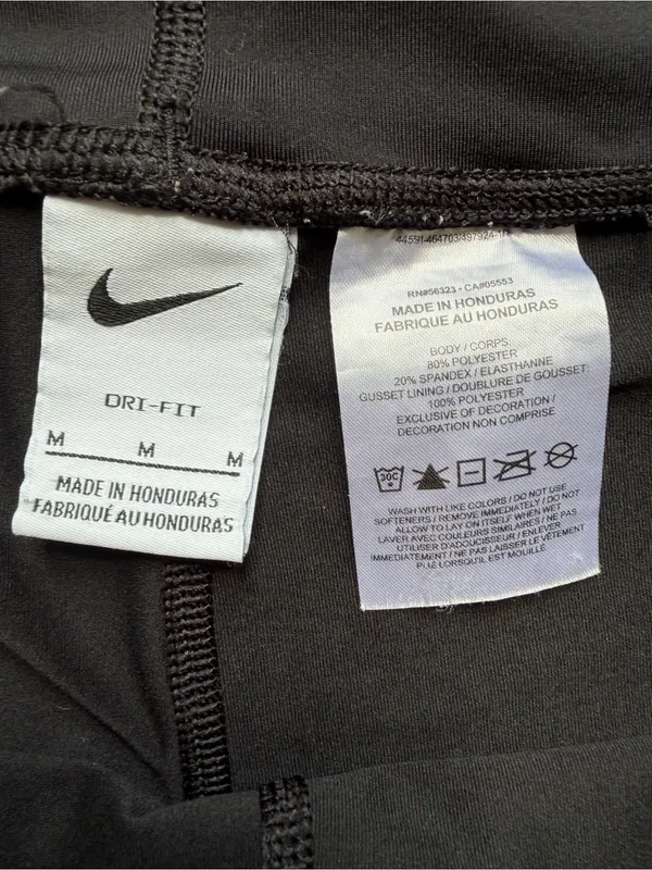 Nike Women’s Black Performance Volleyball Spandex Shorts with Swoosh Medium - Image 10