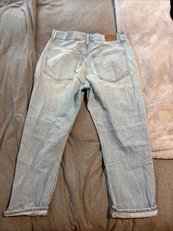 EUC Madewell 90s Straight Crop Distressed Jeans Size 31 - Image 7