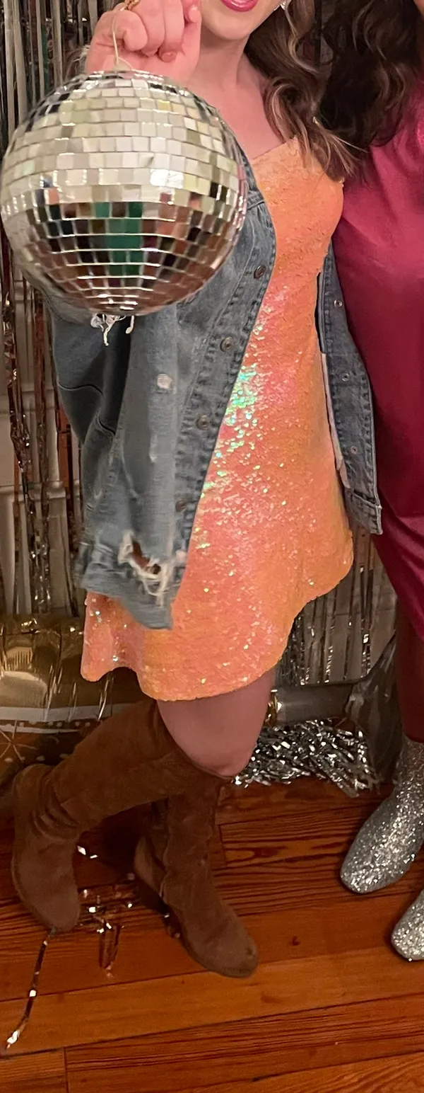 Urban Outfitters Pink Sequin Dress - Image 4