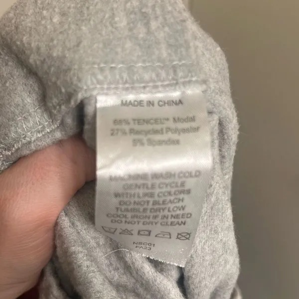 ✨Quince SuperSoft Fleece Joggers Heather Grey Sz Large Pants✨ - Image 7