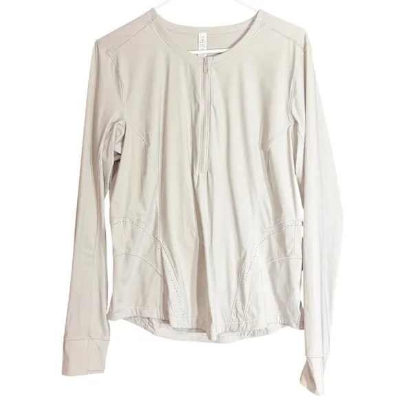 Lululemon Womens Size 12 Flash Forward Half-Zip Pullover Athletic Running Shirt - Image 2