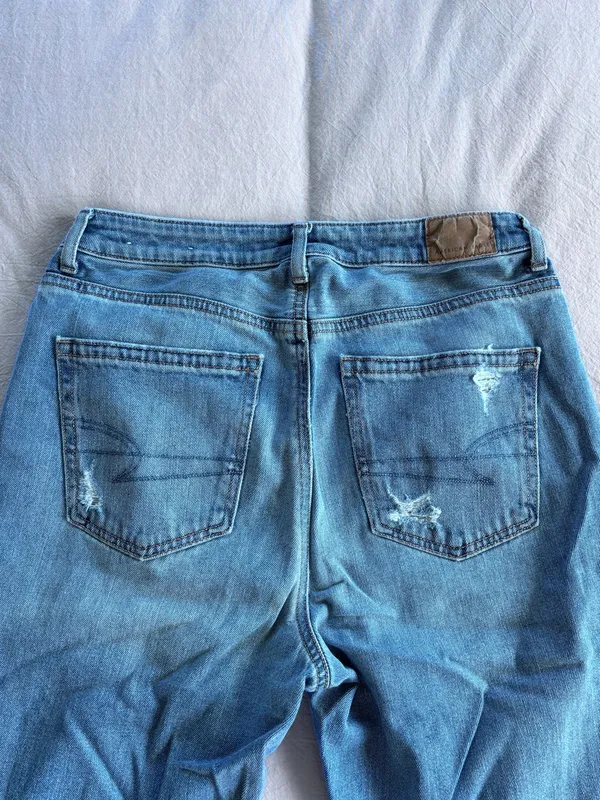 American Eagle Outfitters Distressed Mom Jeans - Image 5