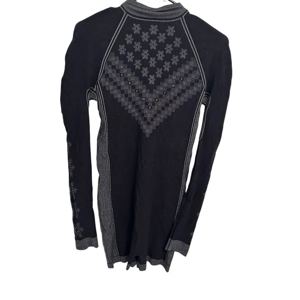 SKIMS FIRST LAYERS Half Zip Onesie 2X/3X OBSIDIAN WINTER FAIRISLE New - Image 4