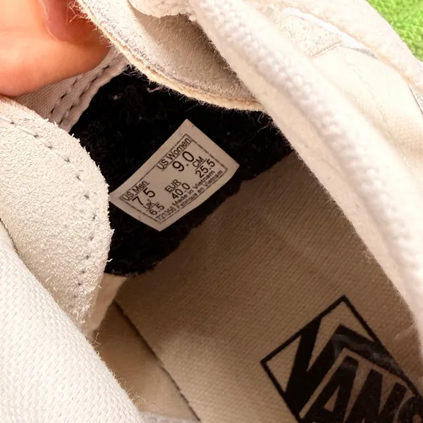Vans Women's Sk8 Hi Tapered Sneakers Cream & Pink Size Men's 7.5 Women's 9 - Image 8