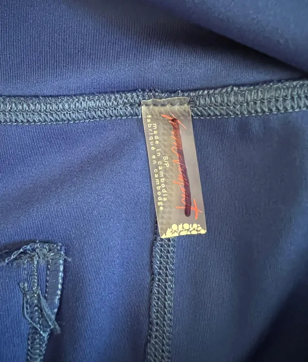 Free People Movement Sapphire Skies Combo Blue White Island Time Shorts - Image 5