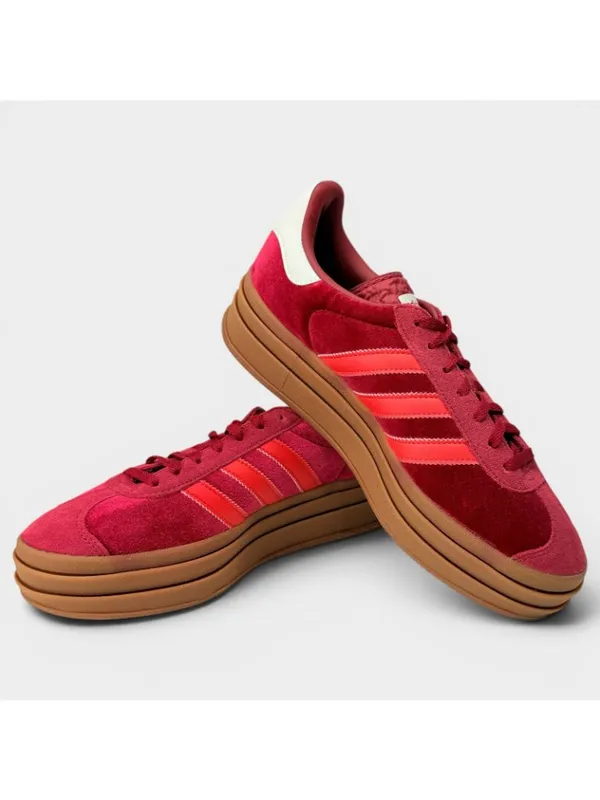 adidas Gazelle Bold W Sneakers Red Gum Womens 8.5 IG4388 New Box - Image 7