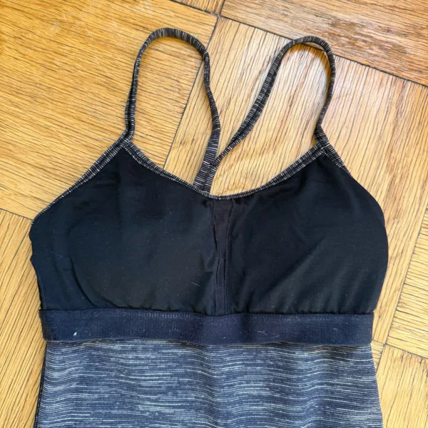 Lululemon Power Y Tank, Black Wee Stripe, Size 2, VGUC - Image 6