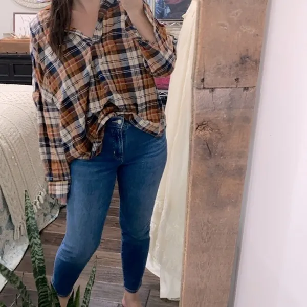 French Connection plaid shirt size medium - Image 2