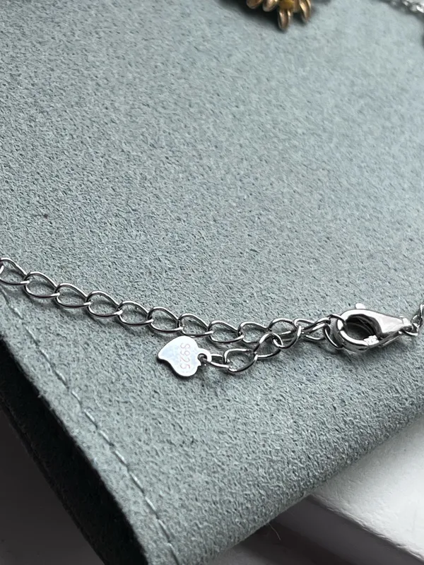 Anthropologie sterling daisy bracelet - Image 4