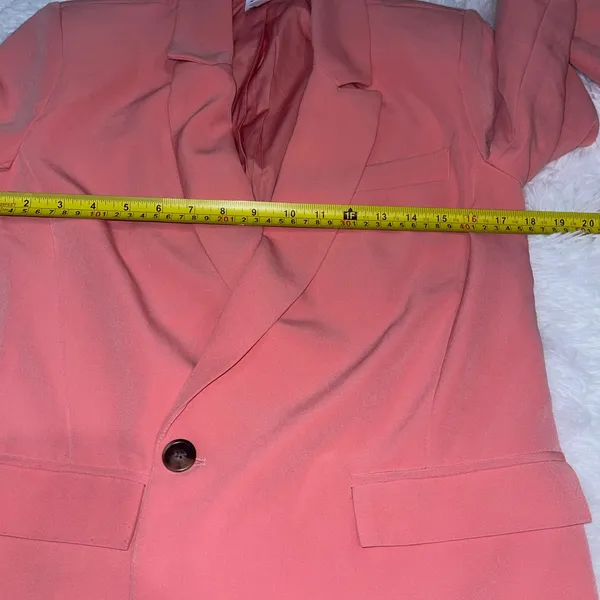 STEVE MADDEN Double Breasted Blazer suit jacket PEACH ROMANCE XSmall - Image 5