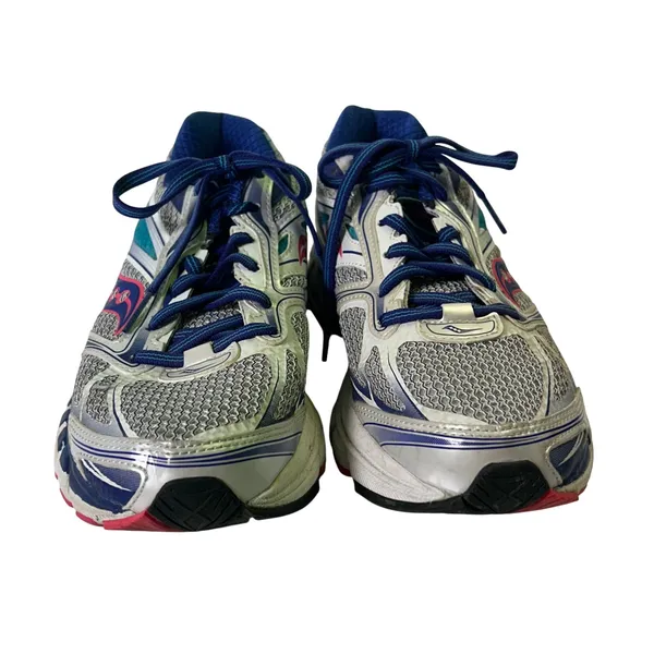 Saucony‎ Guide 8 Womens 8.5 Running Shoes Silver Blue Pink S10256-1 PowerGrid - Image 2