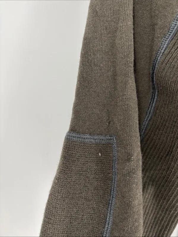 Smartwool green ribbed zip jacket xl - Image 5