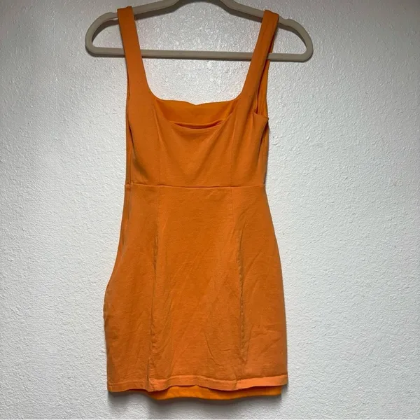 Showpo Orange Slit Mini Sundress - Image 2