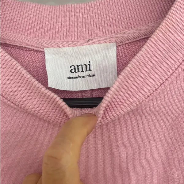 Ami De Coeur-Embroidered Sweatshirt In Pink - Image 4