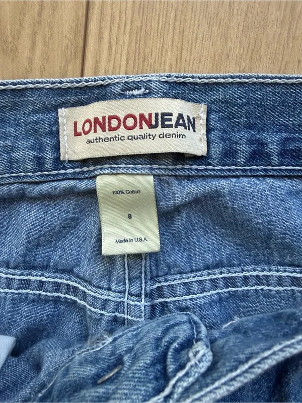 Vintage London Jean Carpenter Style Wide Leg Jeans size 8 - Image 3