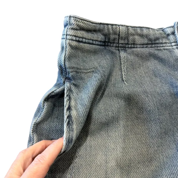 Free People Osaka Denim Shorts Size 27 Medium Wash Relaxed Fit Baggy High Rise - Image 7
