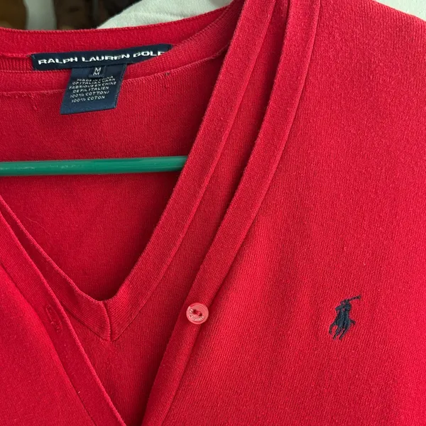 Ralph Lauren Women's 2PC. Red Cardigan - Image 2