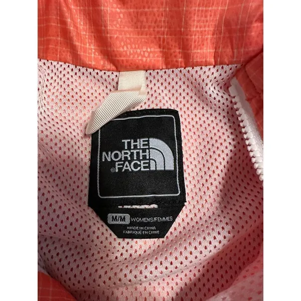 North Face Full Zip Windbreaker Jacket Women's Size Medium Lined Hiking Pink - Image 4