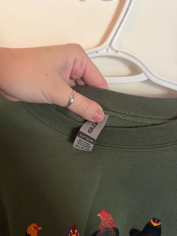 Etsy Sweatshirt Western Green Size XL - Image 3