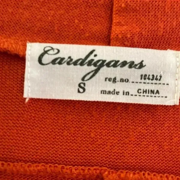 💥Light Weight Orange Vest Cardigan S - Image 4