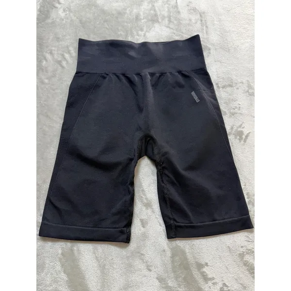 Gymshark‎ Vital Seamless 2.0 Black Biker Shorts Womens Size M Workout Athleisure - Image 5