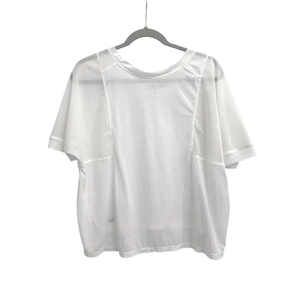 Nike Pro AeroAdapt White Mesh Athleisure Short Sleeve Running Top Medium - Image 2