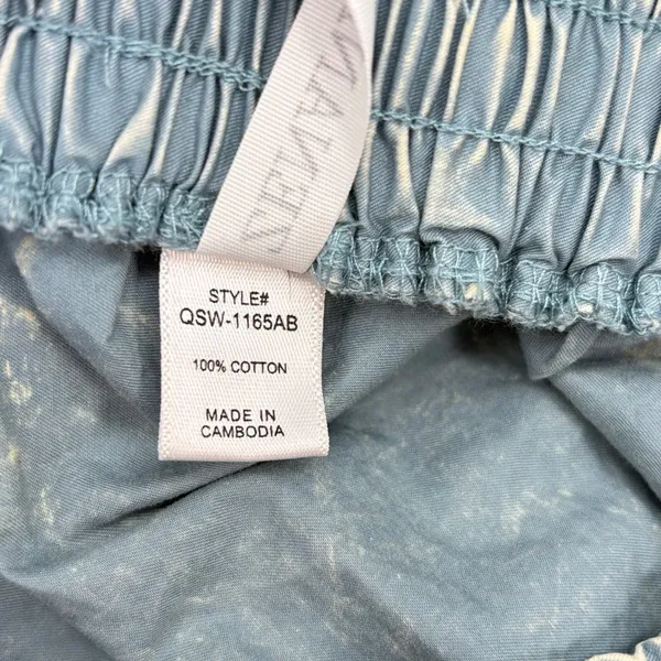 Zenana Maxi Skirt Women LG Blue Acid Wash Tiered Cotton Ruffle Western Boho‎ - Image 6