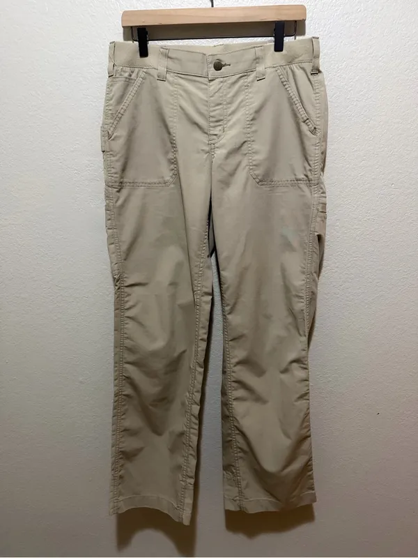 Carhartt Women’s Force Rugged Flex Lakota Pants Size 10 Tan Beige - Image 2