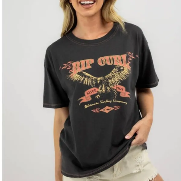Rip Curl Ultimate Surf Relaxed Graphic T-Shirt size S - Image 8