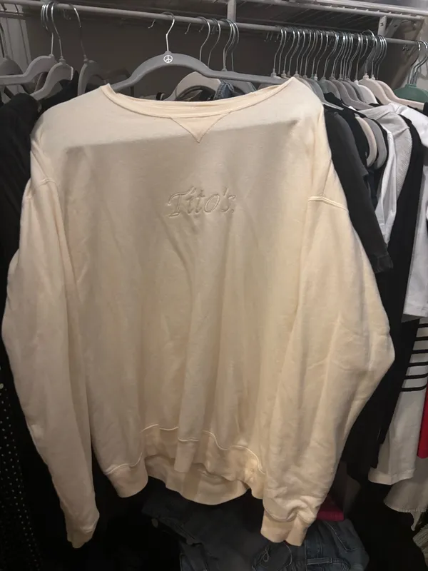 Embroidered Tito's Sweatshirt White Size M - Image 2