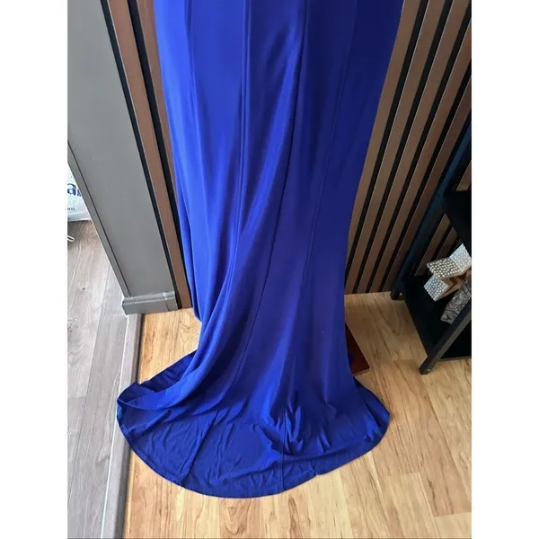 Ignite evenings long blue maxi dress with side cutouts size 4 prom homecoming we - Image 4