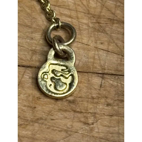 Spartina Gold Tone Paw Print Pendant Necklace With Crystal Accents - Image 5