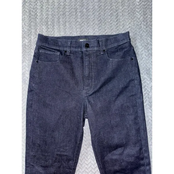 Express High Rise Skinny Jeans Dark Wash Denim Classic‎ Style Size 10 - Image 2