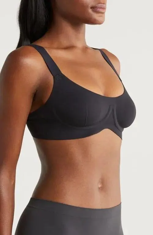 NWT FREE PEOPLE Bonded Underwire Bra in Black. Size Large - Image 3
