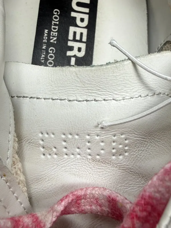 Golden Goose Super-Star Low Top Sneakers Women's IT 40 US 10 White Leopard NWOB - Image 12