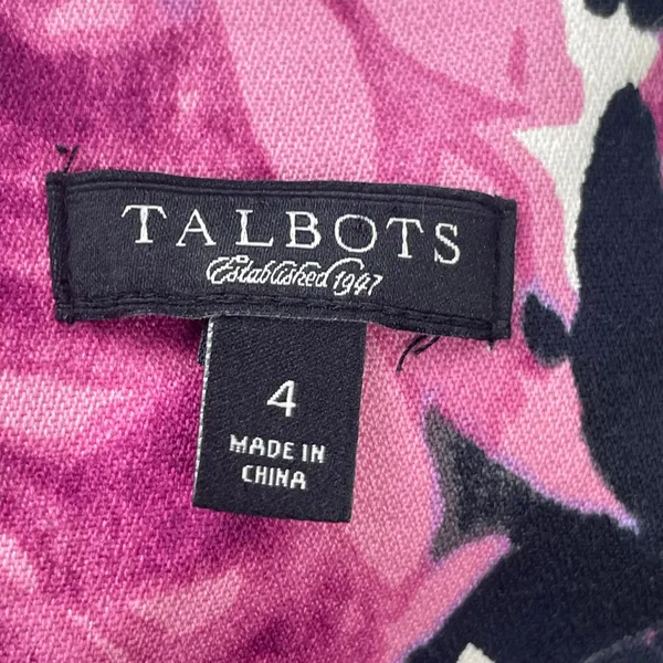 Talbots Sheath Dress Floral Print Size 4 Colorful Professional Office Garden - Image 8