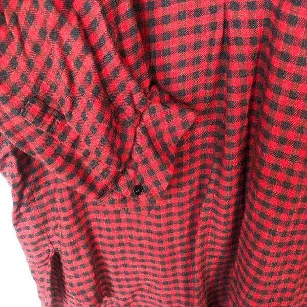 Zara Checkered‎ Plaid Long Sleeve Tunic Dress XS - Image 6