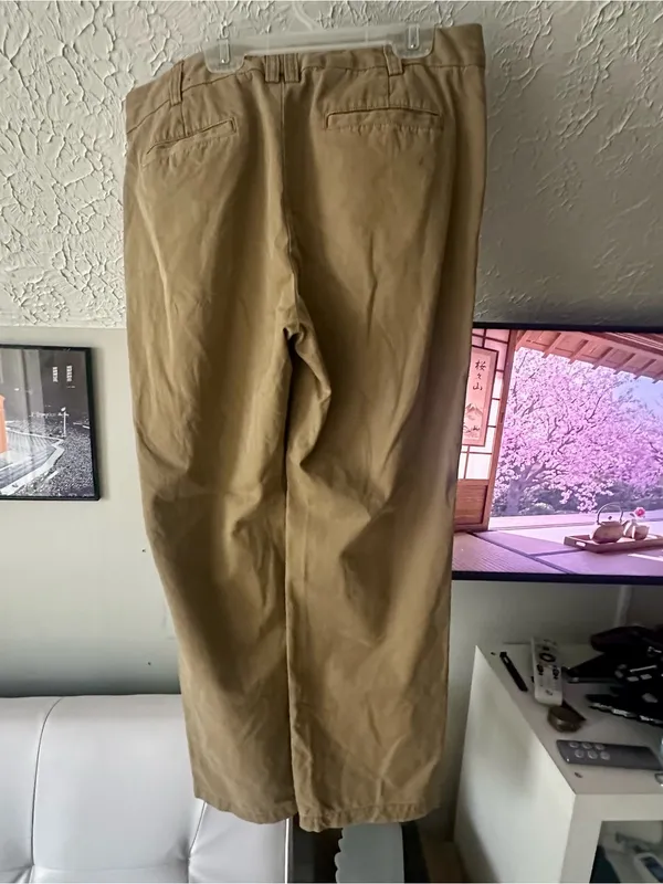 Lands' End women’s Chinos in Tan - Image 2