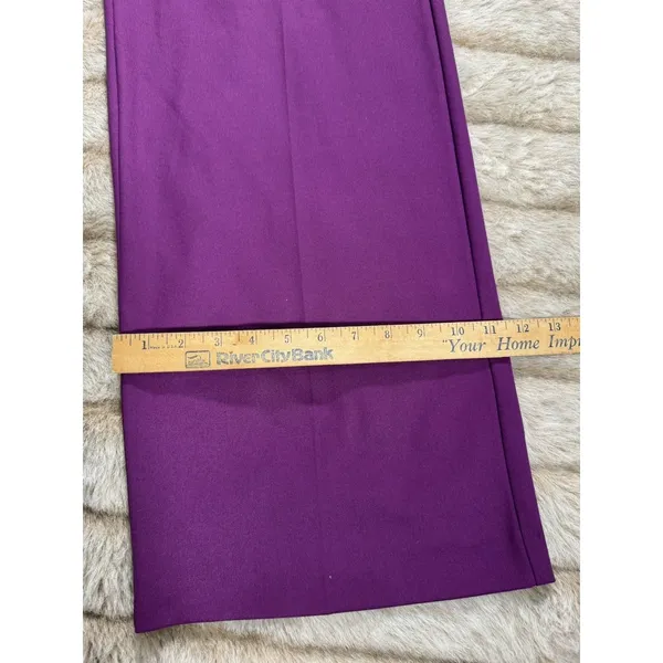 Nobody's Child Purple Womens Trousers Pants Sz 4 Wide Leg High Rise - Image 15