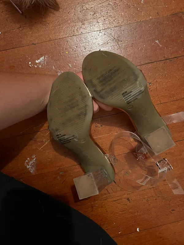 Clear Strappy Heels Size 6.5 - Image 5