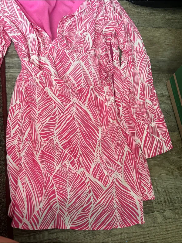 Lovers and Friends Makena Mini Dress Fuchsia Leaf Size S - Image 8