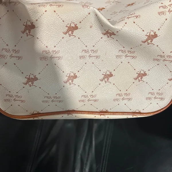 Beverly Hills Polo Club Cream and Brown Patterned Makeup bag - Image 13