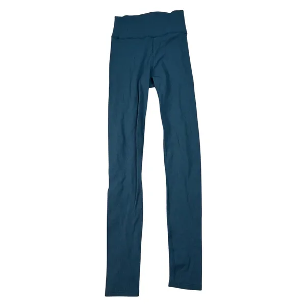 Abercrombie & Fitch Women’s Ribbed Leggings Size Small Teal High Rise - Image 2