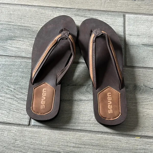 Seven7 Women's Brown Sandals Size 7 - Image 3