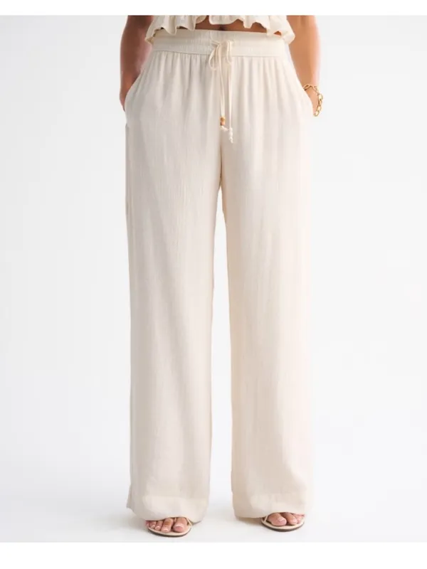 Abercrombie & Fitch Crinkle Textured Pull-On Pant - Image 2