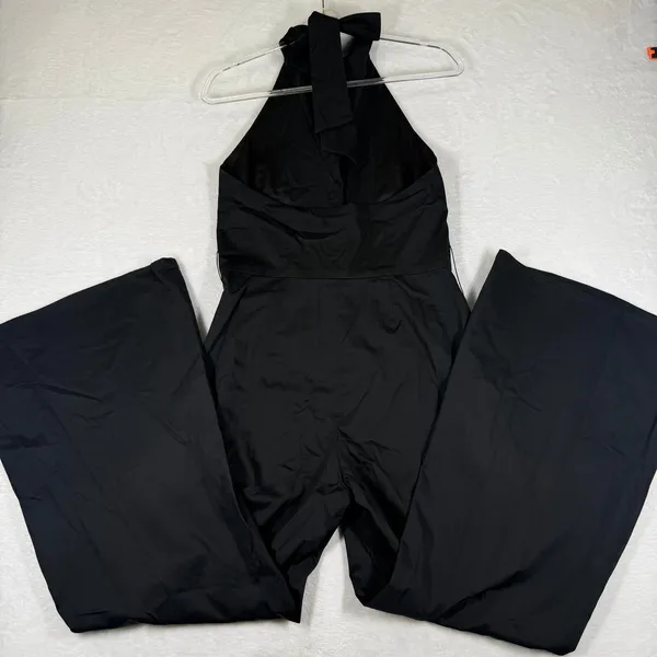 Alice + Olivia‎ Black Halter Wide Leg Jumpsuit Collared Backless Formal 8 - Image 13