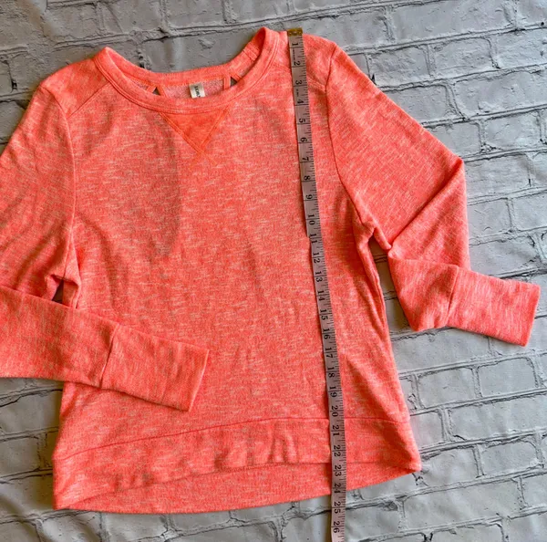 Cut Out Back Sweatshirt XS Top Workout Athleisure - Image 2