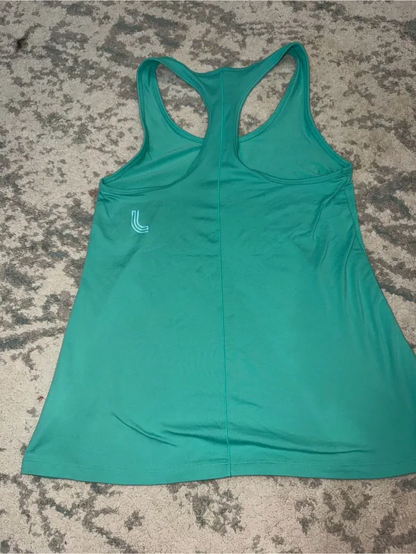 Lole Women’s M Teal Green Racerback Athletic Tank Top Yoga Activewear - Image 3