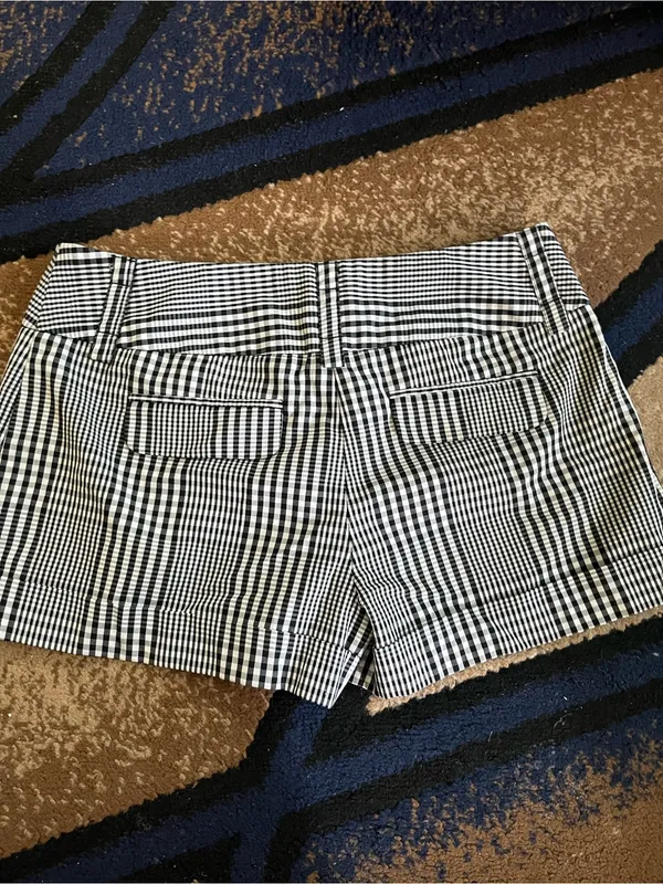 Dots Black & White Gingham Bermuda Shorts Size undefined - Image 4