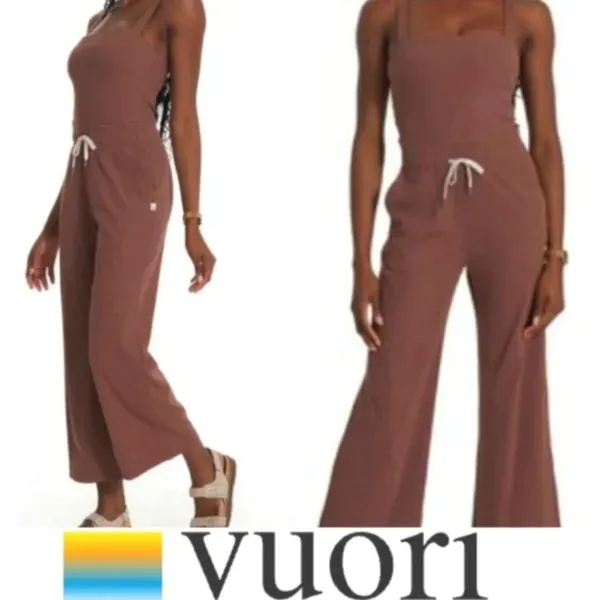 Vuori Pose Mudra Jumpsuit in Hazelnut Size Small - Image 10